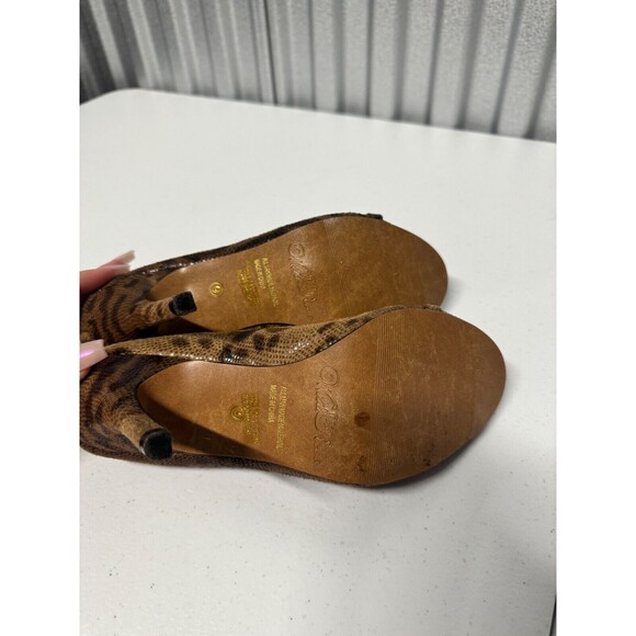 Wild Rose Gold with Print Y2K Heels Women's 9 - Picture 6 of 6